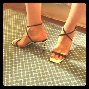 Ralph Lauren high heeled strappy shoe